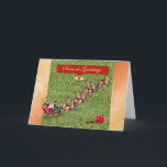 Cartes Pour Fêtes Annuelles Season's Greetings garden lawn care landscape<br><div class="desc">Beaucoup d'autres designs dans mon magasin. Contactez-moi pour avoir un design personnalisé fait pour vous! http://www.zazzle.com/goldenjackal</div>