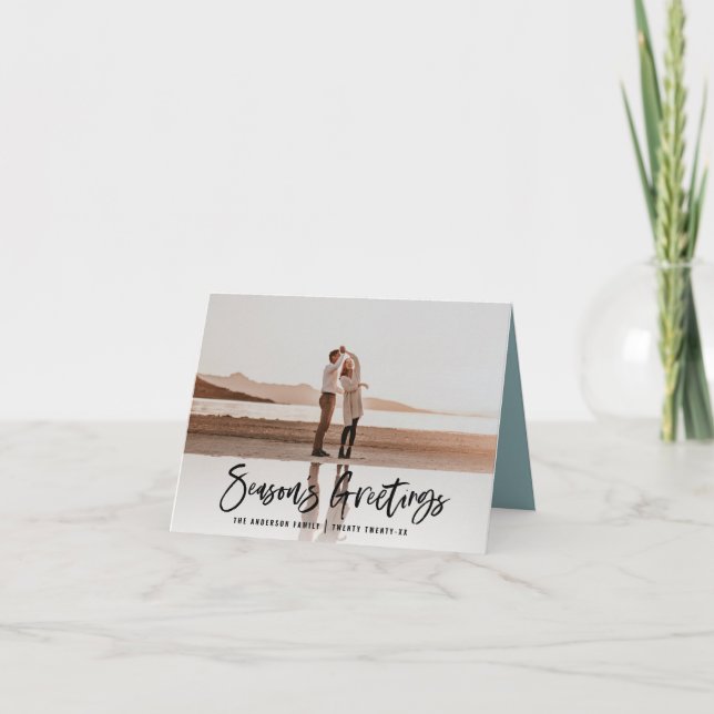 Cartes Pour Fêtes Annuelles Seasons greetings modernes, photo-chrétiennes mini (Devant)