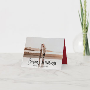 Cartes Pour Fêtes Annuelles Seasons greetings modernes, photo-chrétiennes mini
