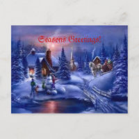 Seasons greetings! postcard