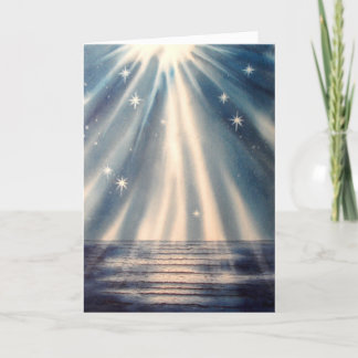 Cartes Pour Fêtes Annuelles Season's Greetings Waves of Illumination Card