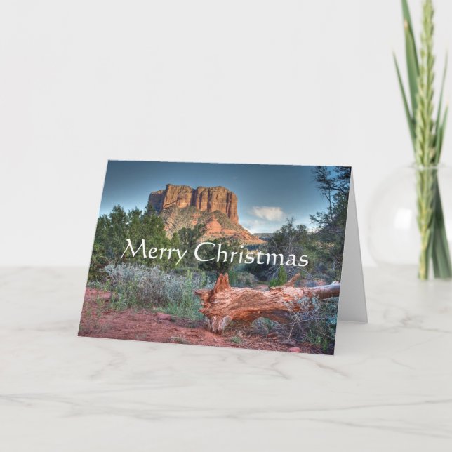 Cartes Pour Fêtes Annuelles Sedona pittoresque, Joyeux Noël (Devant)