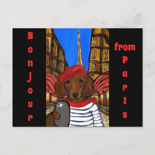 Cartes Pour Fêtes Annuelles Selfie de Doxie
