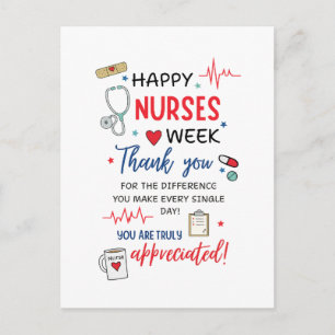 Cartes Pour Fêtes Annuelles Semaine des infirmières Signe imprimable Reconnais
