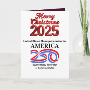 Cartes Pour Fêtes Annuelles Semiquincentenaire des États-Unis : Nouvel An 2026