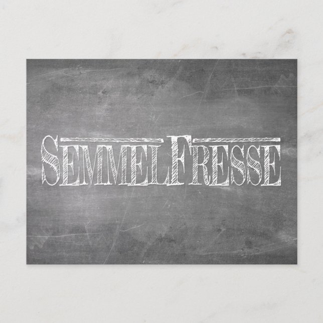 Cartes Pour Fêtes Annuelles Semmelfresse - blanc (Devant)