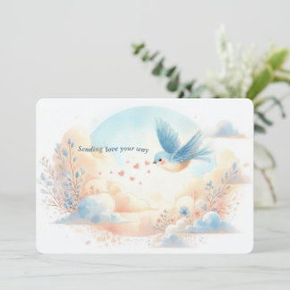 Cartes Pour Fêtes Annuelles Sending Love Your Way – Personalized Flat Card