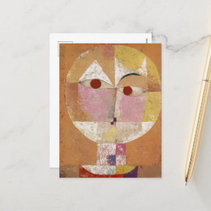 Cartes Pour Fêtes Annuelles Senecio, Bientôt vieilli par Paul Klee