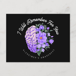 Cartes Pour Fêtes Annuelles Sensibilisation à la maladie d'Alzheimer Je me sou