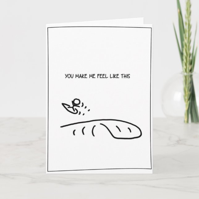 Cartes Pour Fêtes Annuelles 'Sentez-vous comme ça' - Surfing Valentine's Card (Devant)