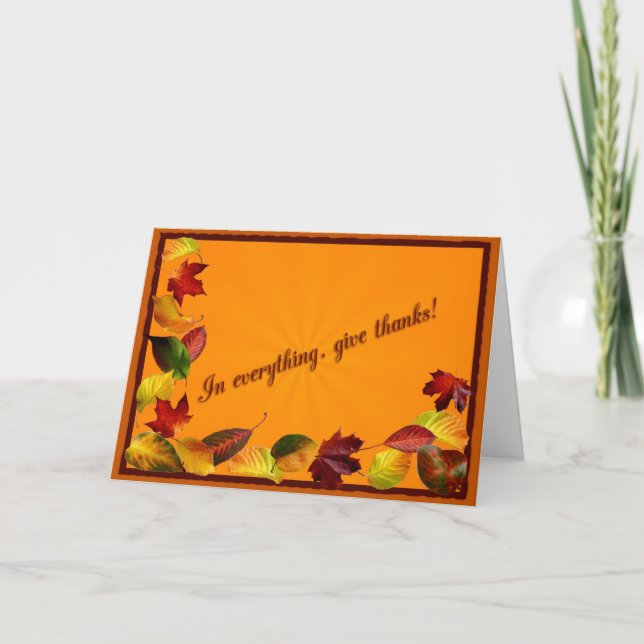 Cartes Pour Fêtes Annuelles Sentier d'automne (Devant)
