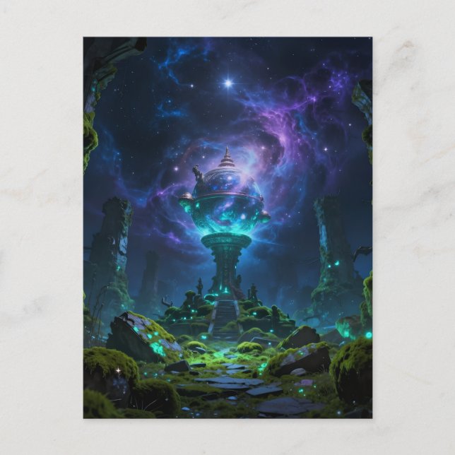 Cartes Pour Fêtes Annuelles Sentier stellaire - Voyage à travers l'univers (Devant)