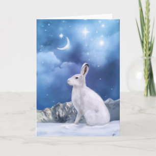 Cartes Pour Fêtes Annuelles Sentinelle éclairée par la lune