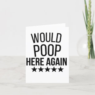 Cartes Pour Fêtes Annuelles Serait Poop ici encore FunnSticker Vinyl Coupé sur