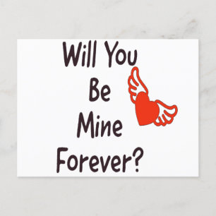 Cartes Pour Fêtes Annuelles Seras-Tu À Moi Pour Toujours ?