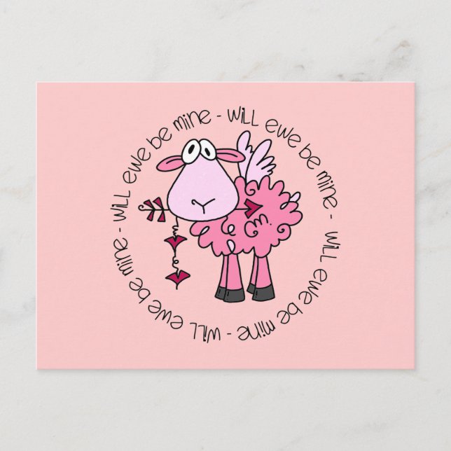 Cartes Pour Fêtes Annuelles Seras-Tu À Moi Valentine ? (Devant)