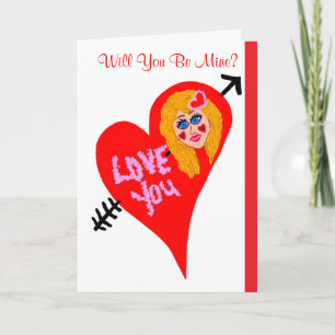 Cartes Pour Fêtes Annuelles Seras-Tu À Moi Valentine ?