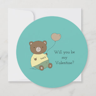 Cartes Pour Fêtes Annuelles Seras-Tu Ma Turquoise Valentine ?