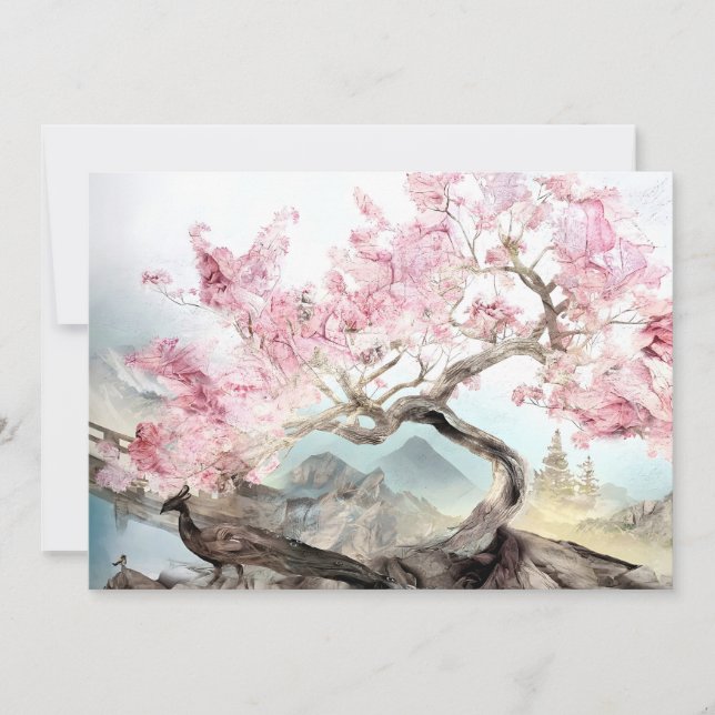 Cartes Pour Fêtes Annuelles Serenade Cherry Blossom (Devant)