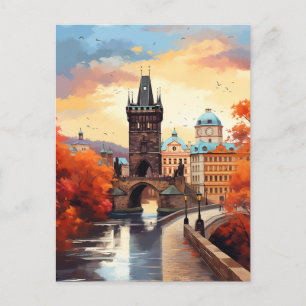 Cartes Pour Fêtes Annuelles Sérénité d'automne au Pont Charles
