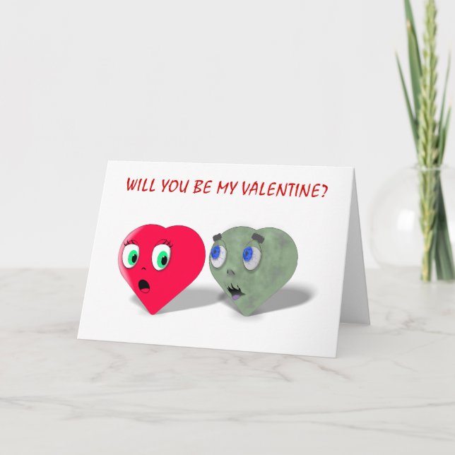 Cartes Pour Fêtes Annuelles Serez-Vous Mon Valentin ? (Devant)