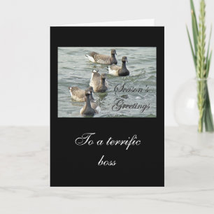 Cartes Pour Fêtes Annuelles Série de Bonnes Fêtes de Bernaches du Canada atlan