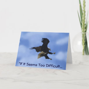 Cartes Pour Fêtes Annuelles Série EAGLE "TRY ANYWAY"