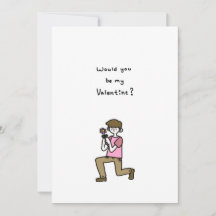 Seriez-Vous Ma Saint-Valentin ? Un garçon avec une