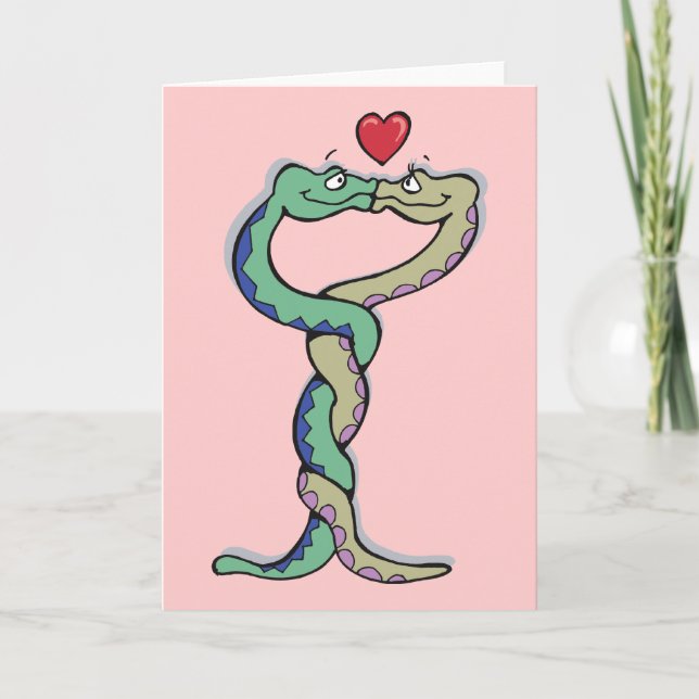 Cartes Pour Fêtes Annuelles Serpent (Devant)