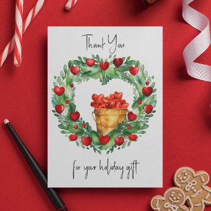 Cartes Pour Fêtes Annuelles Serre de Noël de Noël avec seau de coeur