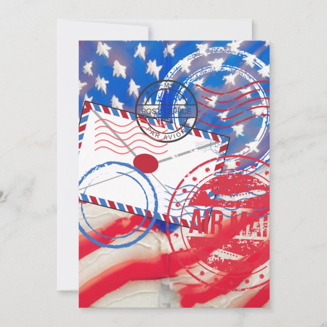 Cartes Pour Fêtes Annuelles Service postal (Devant)