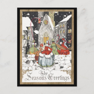 Cartes Pour Fêtes Annuelles Services de Noël à l'église Ye Olde