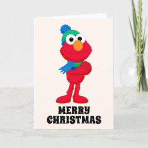 Cartes Pour Fêtes Annuelles Sesame Street   Elmo en hiver