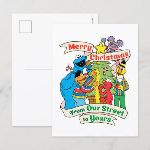 Cartes Pour Fêtes Annuelles Sesame Street Joyeux Noël Fêtes