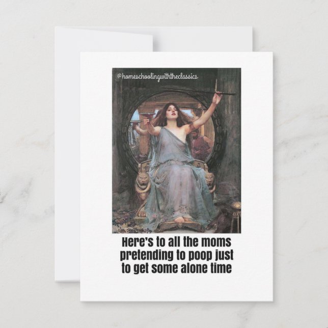 Cartes Pour Fêtes Annuelles Seul sur le trône (Devant)