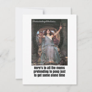 Cartes Pour Fêtes Annuelles Seul sur le trône