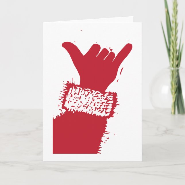 Cartes Pour Fêtes Annuelles Shaka Père Noël (Devant)