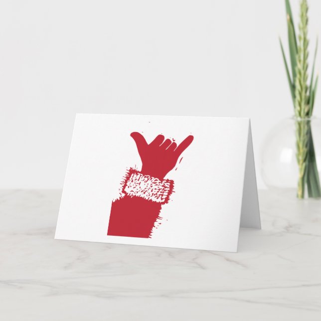 Cartes Pour Fêtes Annuelles Shaka Père Noël (Devant)