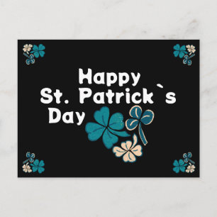 Cartes Pour Fêtes Annuelles Shamrock Clover Irish Joyeux St Patrick`s Day