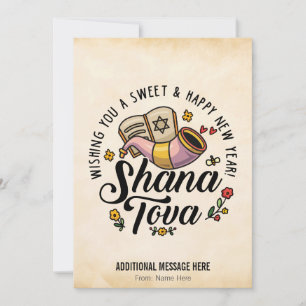 Cartes Pour Fêtes Annuelles Shana Tova, Rosh Hashanah, Nouvel An juif