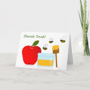 Cartes Pour Fêtes Annuelles Shanah Tovah Rosh Hashanah Nouvel An juif
