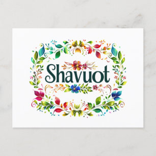Cartes Pour Fêtes Annuelles Shavuot - Fête colorée du Shavuot Festival