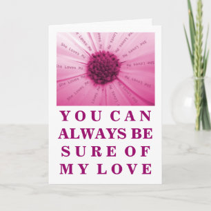 Cartes Pour Fêtes Annuelles "She Loves Me"