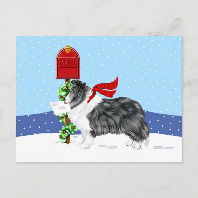 Cartes Pour Fêtes Annuelles Shelter Christmas Mail Bi Black (Devant)