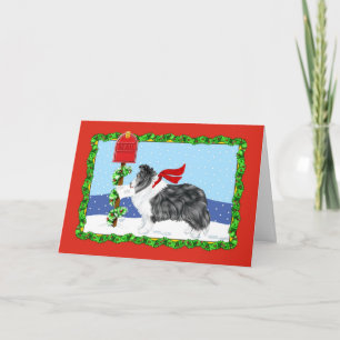 Cartes Pour Fêtes Annuelles Shelter Christmas Mail Bi Black