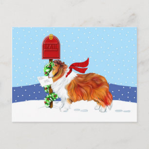 Cartes Pour Fêtes Annuelles Shelter Christmas Mail Sable