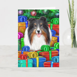 Cartes Pour Fêtes Annuelles Shelter Noël Open Cadeaux Tri Color