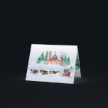 Cartes Pour Fêtes Annuelles Sheltie Dogs tirant Red Sleigh<br><div class="desc">De multiples Shelties tirent la ceinture rouge de Noël pleine de cadeaux! Ils sont : merle bleu, tri, et Sable Shetland Sheepdogs. Il y a une Sheltie Weathervane sur le sommet de la grange rouge. Un bonhomme de neige et une tempête de neige sont dans l'arrière - plan. Illustration de...</div>