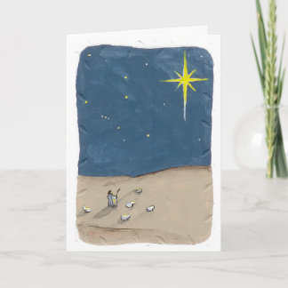 Cartes Pour Fêtes Annuelles Shepherd and the Star