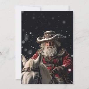 Cartes Pour Fêtes Annuelles Sheriff Santa Claus